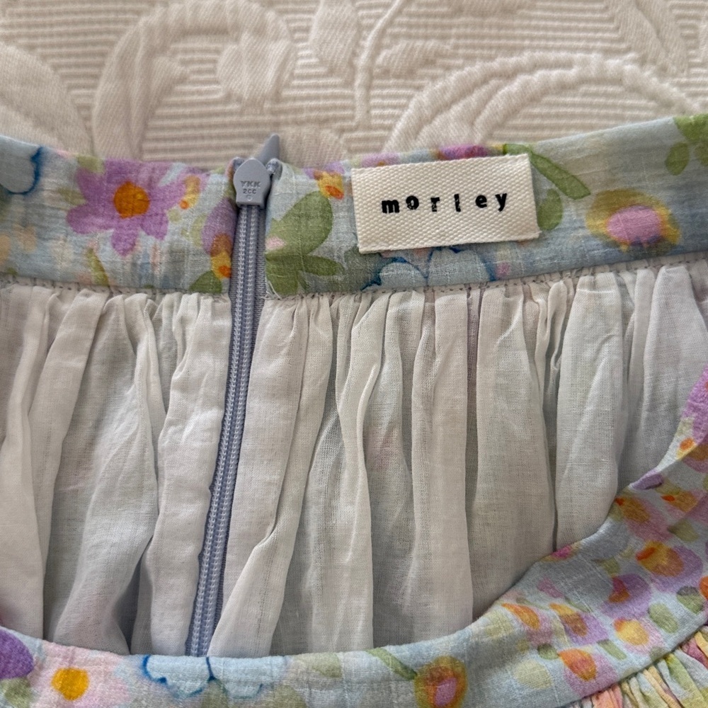 Morley Multicolor Girls Floral Skirt sz 8 - Picture 4 of 11